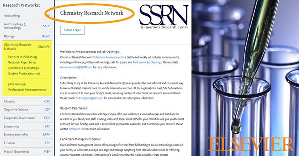 SSRN launches ChemRN - a working paper repository and preprint server